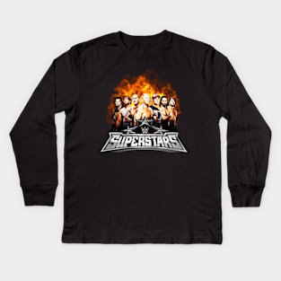 Wwe Smackdown Superstars! Kids Long Sleeve T-Shirt